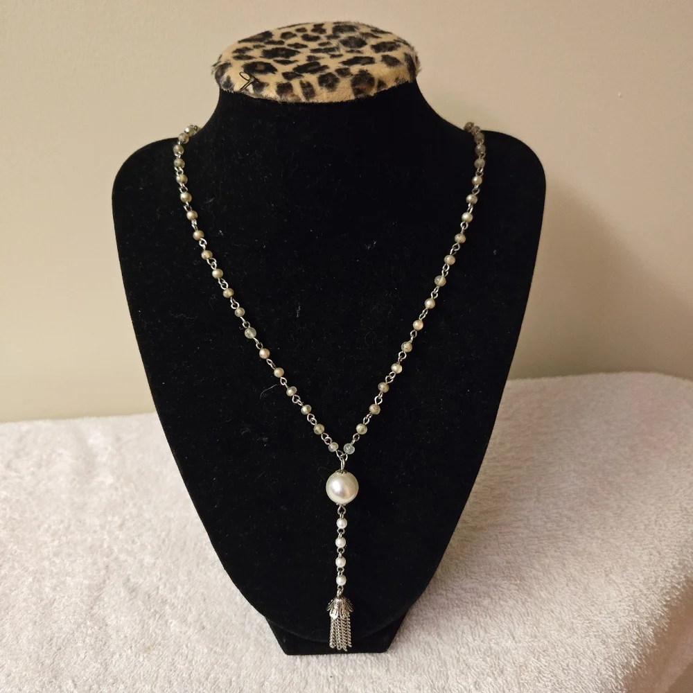 Amerique vintage faux pearl necklace